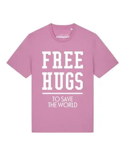 watapparel watapparel T-Shirt Unisex Free hugs to save the world – Produktbild 1 von 1