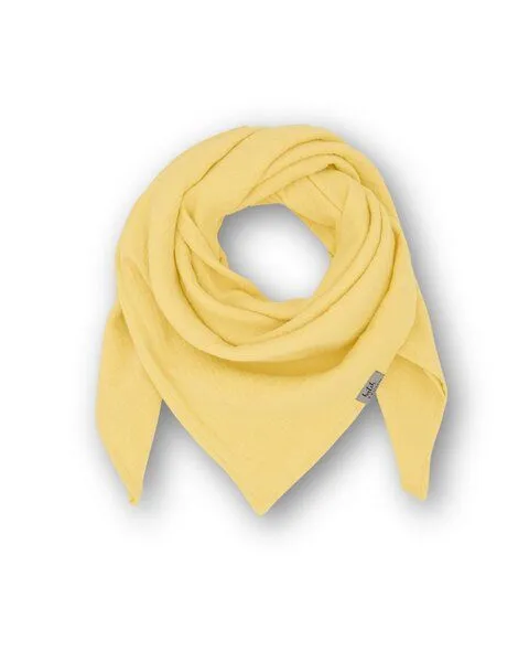 Hutch&Putch Hutch&Putch Musselin Halstuch - Schal - Tuch für Erwachsene (Damen und Herren) einfarbig aus 100% Bio-Baumwolle, Soft yellow, – Produktbild 1 von 1