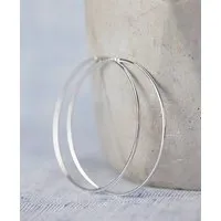 pikfine pikfine 925er Silber Creolen // 57 mm – Produktbild 1 von 1