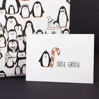 Bow & Hummingbird Bow & Hummingbird Postkarte "Süße Grüße" – Produktbild 1 von 1
