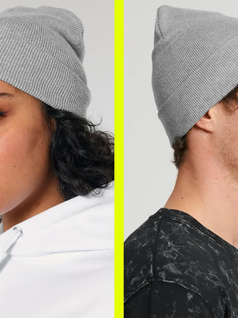 UNIPOLAR UNIPOLAR Rib Beanie, Heather grey, – Produktbild 1 von 1