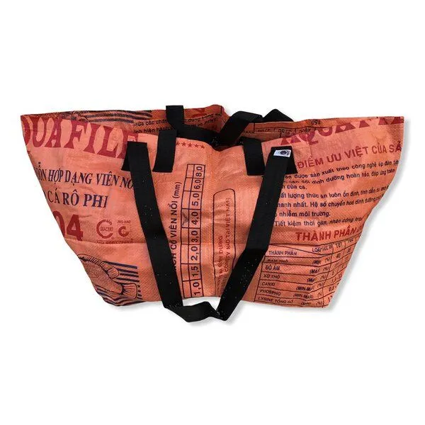 Beadbags Beadbags Große Einkaufstasche Ri42 recycelter Reissack, Orange, – Produktbild 4 von 4