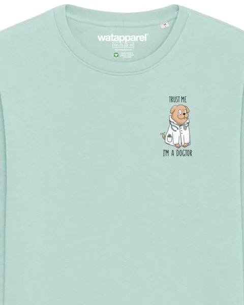 watapparel watapparel Sweatshirt Unisex Dogtor, Caribbean blue, – Produktbild 3 von 3