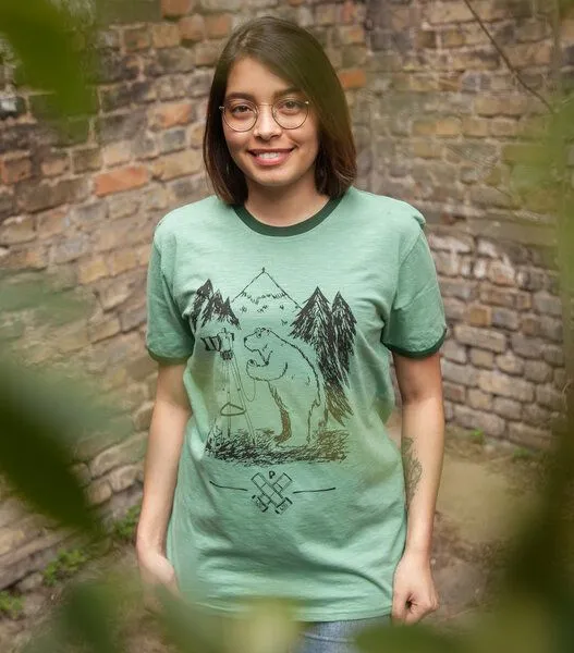 päfjes Bärnd Blitzbert - päfjes Ringer Unisex T-Shirt - Fair gehandelt aus Baumwolle Slub - Bio – Produktbild 2 von 4