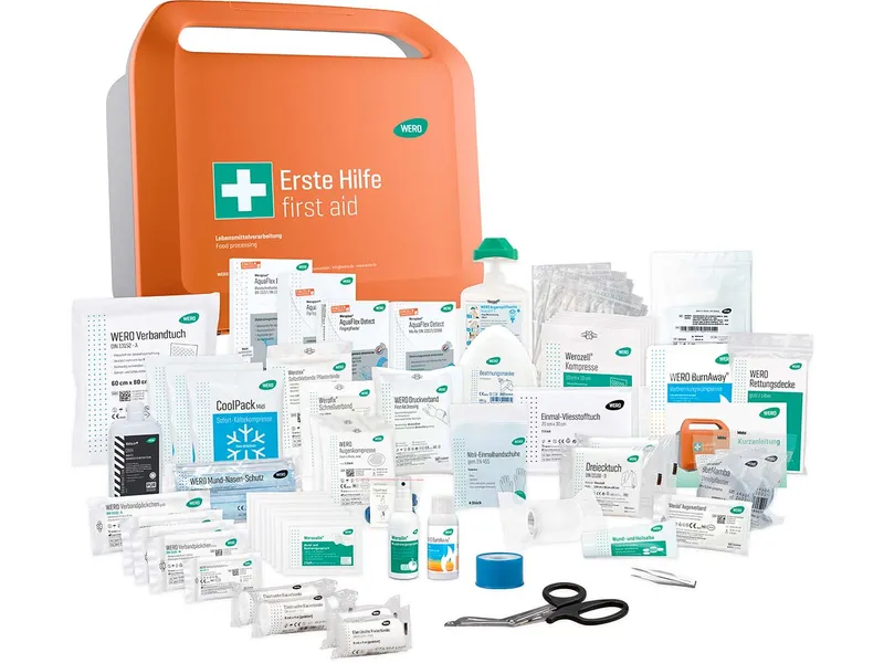 WERO WERO Erste-Hilfe-Koffer "Smart Case" DIN 13157, groß, für Lebensmittelverarbeitung – Produktbild 1 von 1