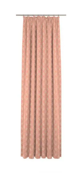 Nature by Adam Nature by Adam Vorhang aus 100% Bio-Baumwolle - Made in Germany - Retro Floret, Orange, – Produktbild 2 von 7