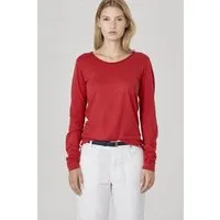HempAge HempAge Damen Langarm-Shirt Lene Hanf/Bio-Baumwolle, Ruby(rot), – Produktbild 1 von 1