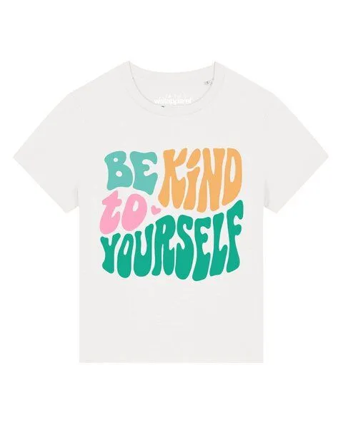 watapparel watapparel T-Shirt Frauen Be kind to yourself, Off white, – Produktbild 1 von 2