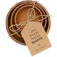 Originalhome Originalhome Knabberschale aus recyceltem Teakwurzelholz, S/3 – Produktbild 1 von 1