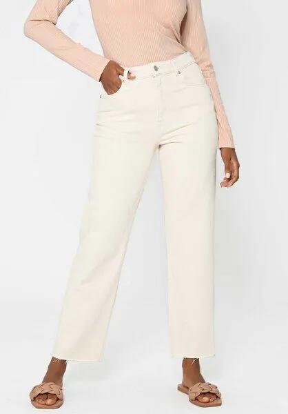 Lovjoi Lovjoi Straight Jeans MEDLAR aus Biobaumwolle, Non dyed (beige), – Produktbild 1 von 4