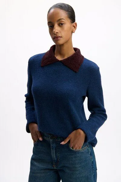 Stapf Damen Pullover Nicla, Ozean, – Produktbild 1 von 4