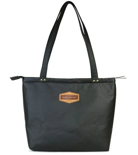 Gary Mash GARY MASH Handtasche aus Piñatex® Ananasleder, Schwarz, – Produktbild 1 von 4