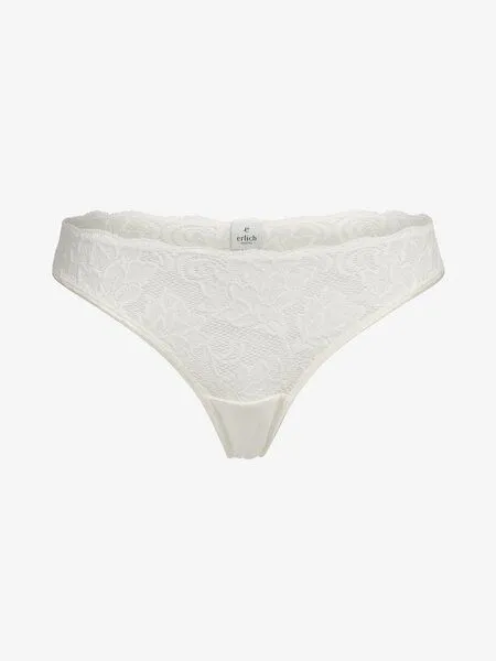 erlich textil erlich textil Emilia String mit Spitze aus Q-Nova, Ecru, – Produktbild 4 von 4