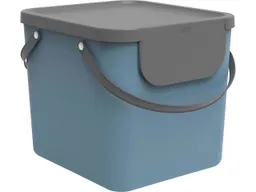 rotho rotho Abfallbehälter "ALBULA" aus Recyclingkunststoff, 40 l, horizon blue – Produktbild 1 von 1