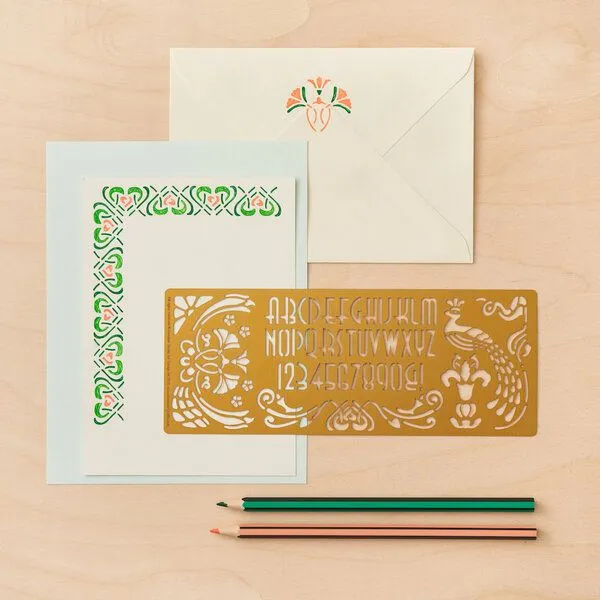 another studio another studio Art Nouveau - Design Schablone / Zeichnungsvorlage – Produktbild 6 von 7