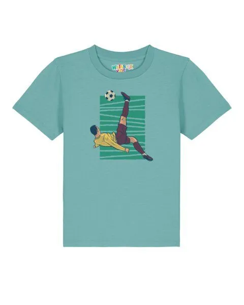 watabout.kids watabout.kids T-Shirt Kinder Fußball, Teal monstera, – Produktbild 1 von 2