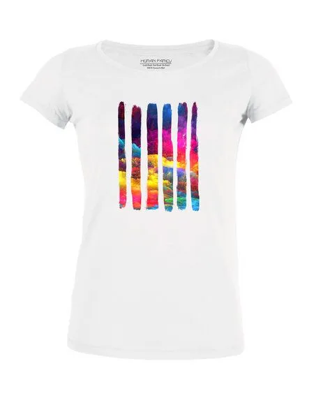 Human Family Bio Damen T-Shirt "Colour Splash" von Human Family – Produktbild 1 von 1