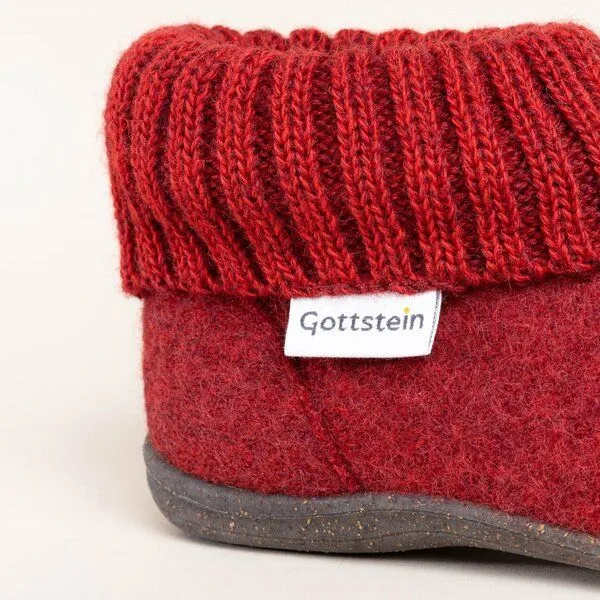 Gottstein Gottstein Kinder Hüttenschuh Alpine Boot RU für Jungen & Mädchen, Rot, – Produktbild 4 von 4