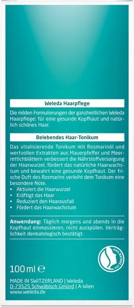 Weleda Weleda Belebendes Haartonikum 100 ml – Produktbild 3 von 3