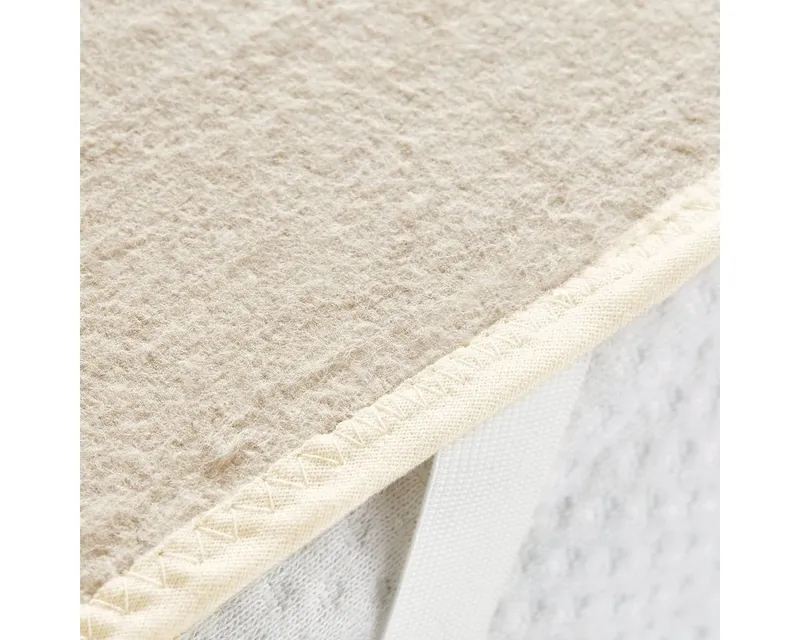 Dormisette Matratzenschutzbezug Protect & Care Dormisette, Matratzenauflage aus Baumwolle und Leinen, Beige, – Produktbild 3 von 5