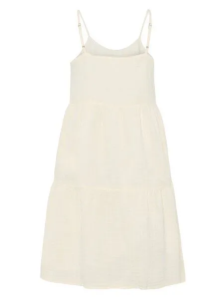 KnowledgeCotton Apparel KnowledgeCotton Apparel Kleid Slub strap, Egret, – Produktbild 2 von 4