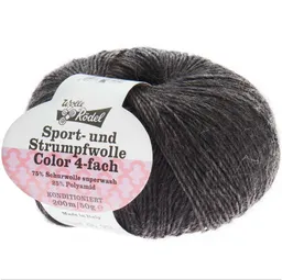 Wolle Rödel Wolle Rödel Strumpfwolle Color Anthrazit/Beige – Produktbild 1 von 1