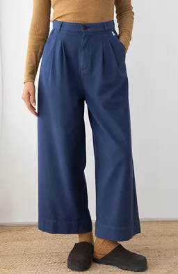 TWOTHIRDS TWOTHIRDS Damen vegan Hose Sandhamn Marineblau – Produktbild 1 von 1