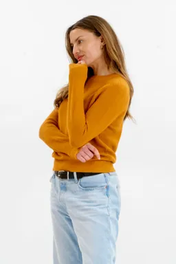 KOMODO KOMODO Damen vegan Pullover Damen Nebel Senfgelb – Produktbild 1 von 1