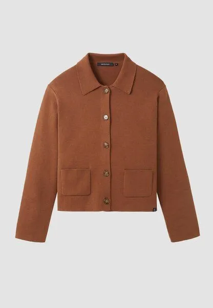 recolution Damen Strickovershirt aus Bio-Baumwolle - CELOSIA - recolution, Cognac brown (braun), – Produktbild 2 von 4