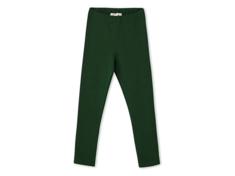 Leela Cotton Leela Cotton Baby und Kinder Leggings Ripp Qualität Bio Baumwolle, Grün, – Produktbild 1 von 2