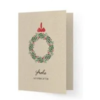 matabooks matabooks® A6 Grußkarte/Klappkarte aus nachhaltigem Graspapier, Frohe weihnachten, – Produktbild 1 von 1