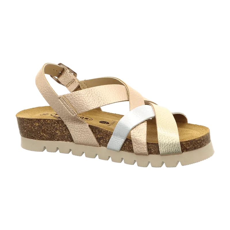 Plakton Plakton Bequeme Sandalen für Damen, Gold, – Produktbild 6 von 7