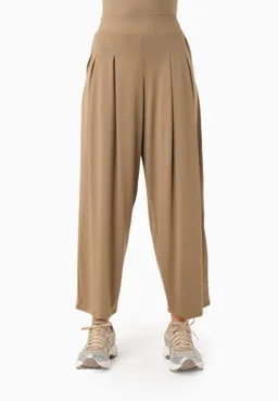 ORGANICATION ORGANICATION Damen vegan Hose Peeny Wide Leg Gravel – Produktbild 1 von 1