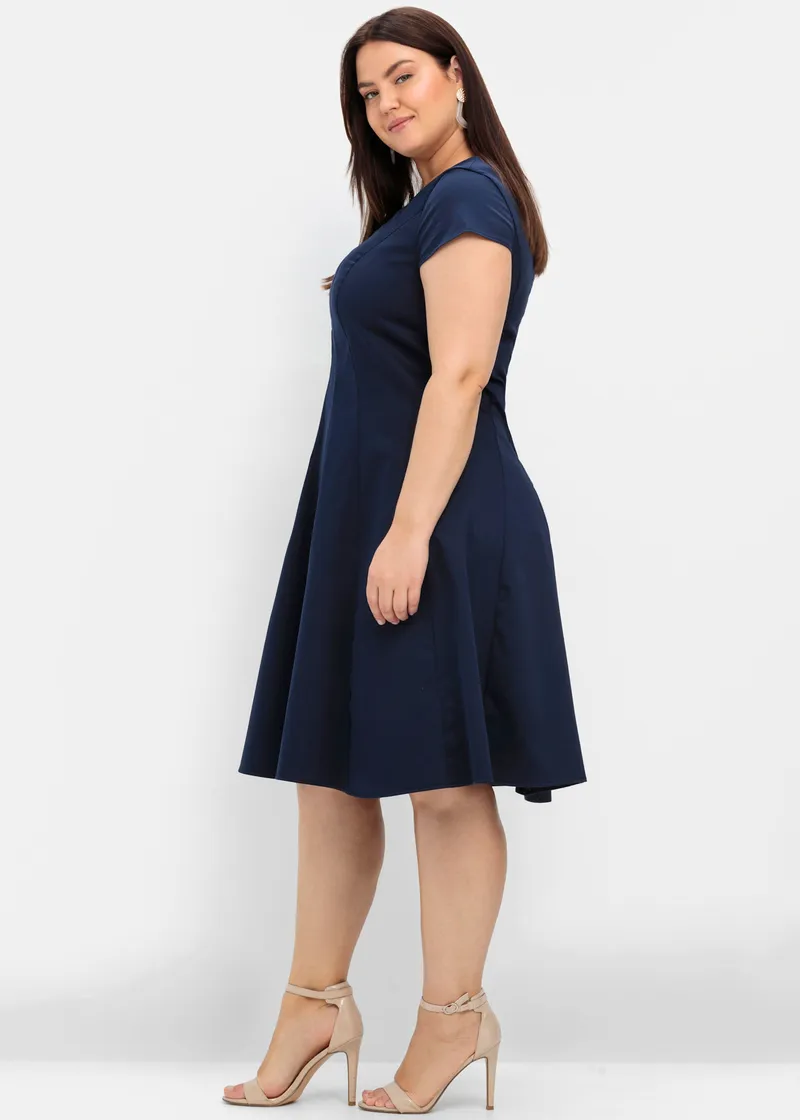 sheego Cocktailkleid, Marine, – Produktbild 2 von 2