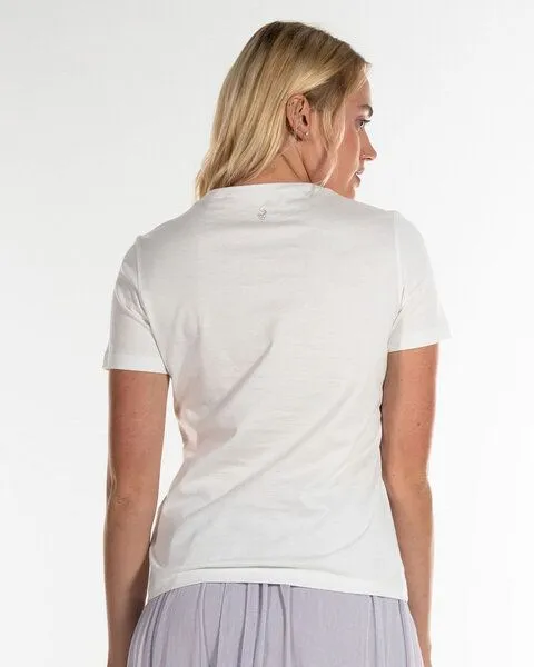 Alma & Lovis Alma & Lovis Royal Jersey Shirt aus feinster Organic Cotton | Single T, White (weiß), – Produktbild 3 von 4