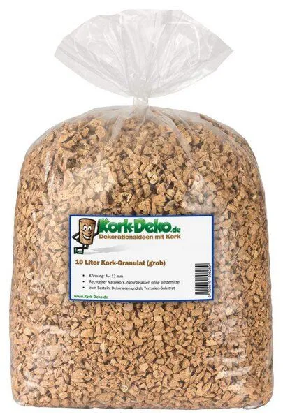 Kork-Deko Kork-Deko 10 Liter Korkgranulat, grob (3-12 mm) (Korkschrot) – Produktbild 2 von 7