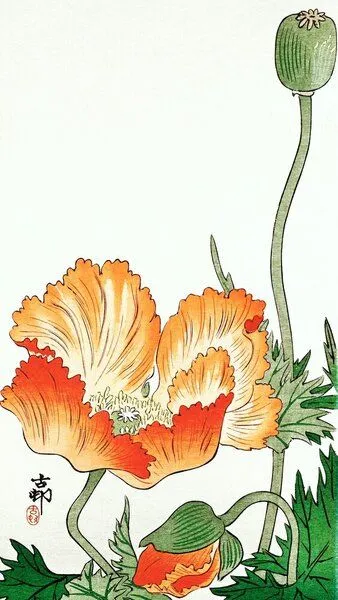 Photocircle Photocircle Poster / Leinwandbild - Vögel und Pflanzen von Ohara Koson – Produktbild 2 von 2