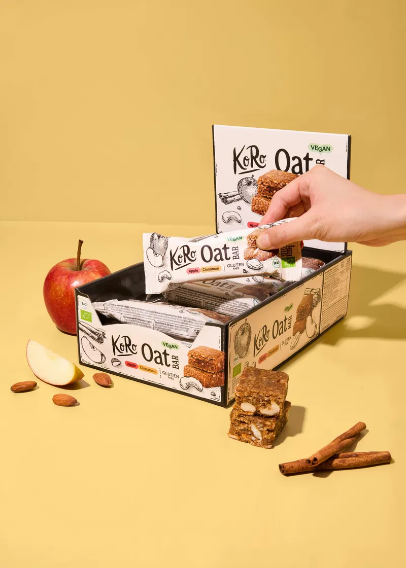 KoRo Bio Oat Bar Apple Cinnamon | 15 x 60 g – Produktbild 3 von 5