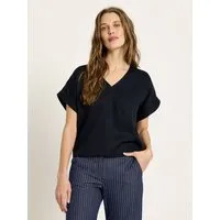 LANIUS LANIUS Blusenshirt aus Tencel Lyocell, Blau (midnight), – Produktbild 1 von 1
