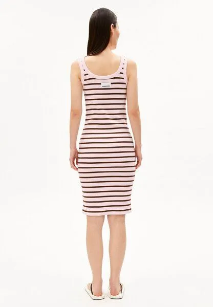 ARMEDANGELS ARMEDANGELS RIB STRIPE Damen Bio-Baumwoll Mix, Pink mist-dried palm, – Produktbild 2 von 4