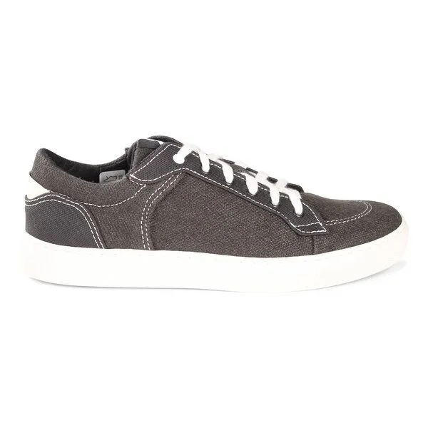 Fairticken Fairticken LAMEGO II Sneaker mit Hanf/Leinen Canvasstoff, Faded black /white, – Produktbild 4 von 4