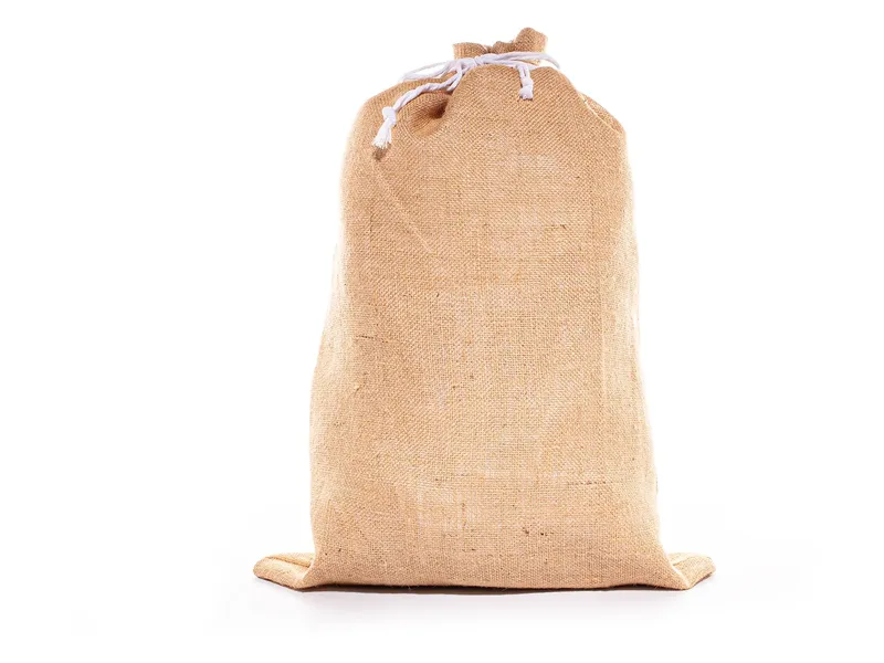HANS NATUR Jutebeutel Geschenkbeutel mit Baumwoll-Futter 68 x 46 cm, Natur, braun, – Produktbild 1 von 2