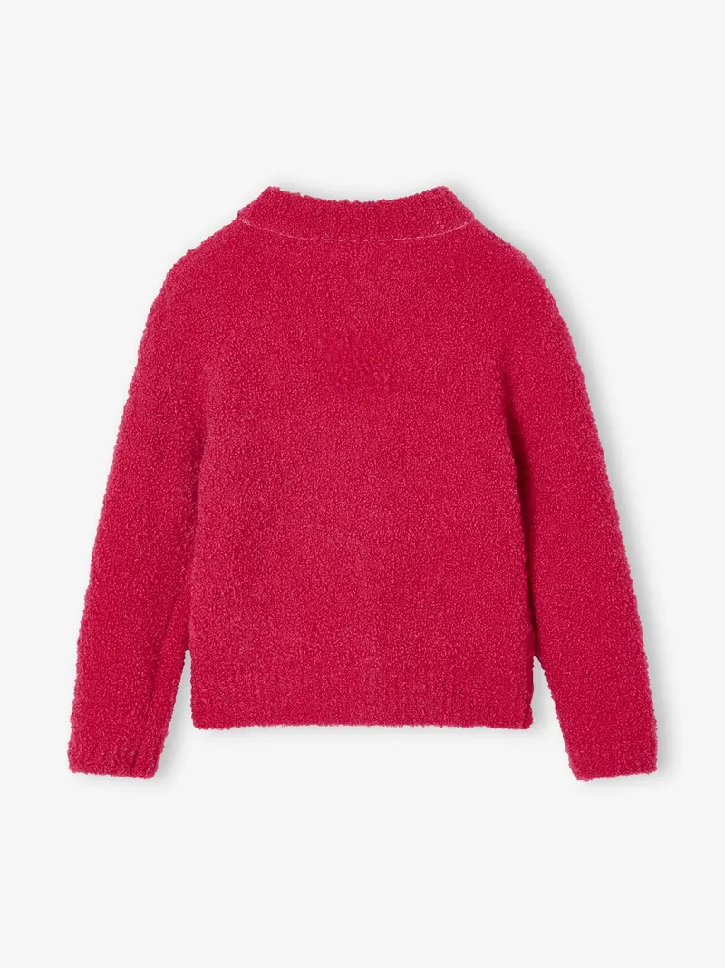 Vertbaudet Strickjacke Mädchen, Fuchsia, – Produktbild 3 von 4
