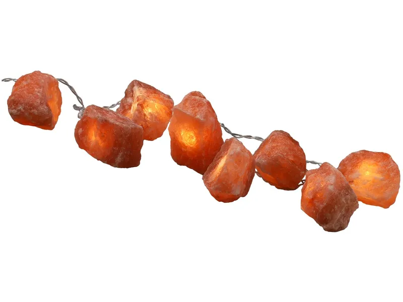 Wagner Life Design LED-Lichterkette Beleuchtete Salzkristalle Rock Länge ca. 160 cm, Gewicht ca. 1050 g – Produktbild 1 von 2