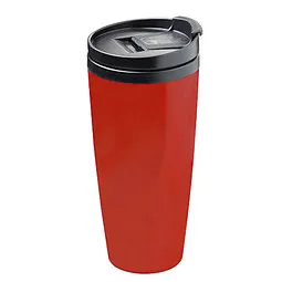 elasto elasto Kaffeebecher to go - Thermobecher auslaufsicher mit Klappdeckel, Rot, – Produktbild 3 von 3