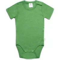 Leela Cotton 1er bis 6er Pack Baby kurzarm Body aus Bio-Baumwolle Rippjersey "Leela Cotton", Waldgrün, – Produktbild 1 von 1
