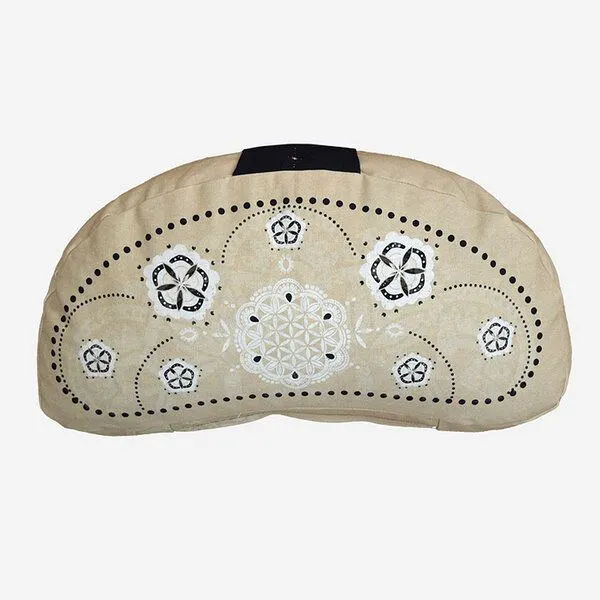 Spirit of OM Spirit of OM Meditationskissen Halbmond schwarz-natur – Produktbild 2 von 3