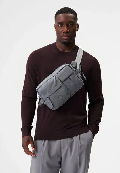 PINQPONQ pinqponq Crossbody Bag Tetrik Large, Crinkle grey, – Produktbild 1 von 3