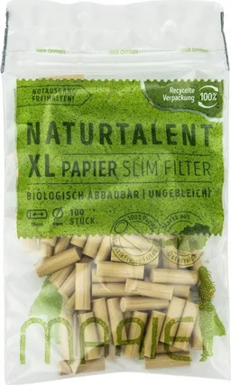 Marie Ersatzfilter Naturfilter 6mm slim Filter, ungebleicht, 100% biologisch abbaubar, 100 vegane, ungebleichte Papier Filter made in Germany – Produktbild 1 von 1