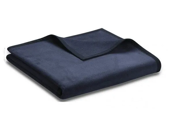 biederlack biederlack Wohn-und Kuscheldecke Unicolour, Dunkelblau, – Produktbild 2 von 4